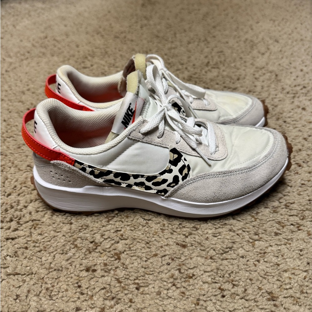 Nike Women's White and Red Sneakers